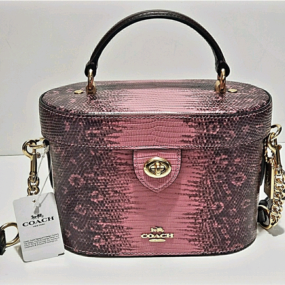 NWT Coach Kay lizard embossed crossbody